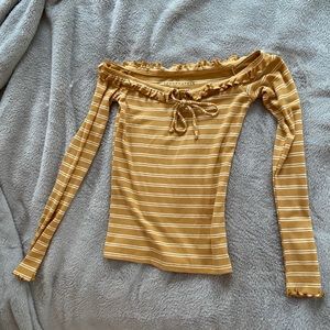 Aeropostale off-the-shoulder striped top